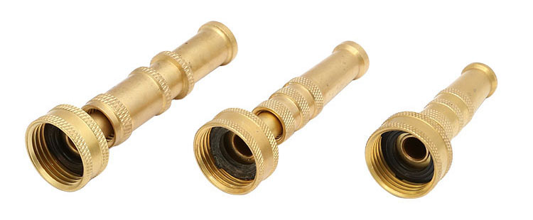 латунь Adjustable Twist Hose Spray Nozzle Set