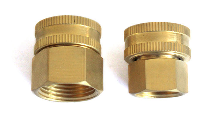 Dual Female латунь Swivel Hose Connector